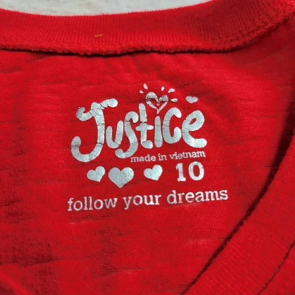 Justice gymnastics shirt 10